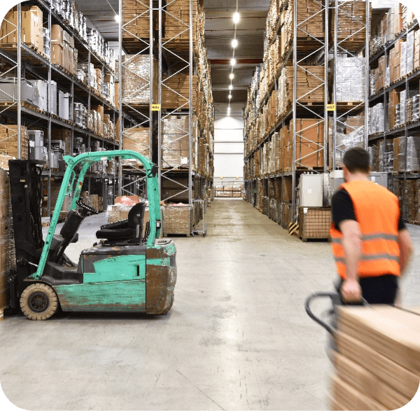 Foto di un centro logistica